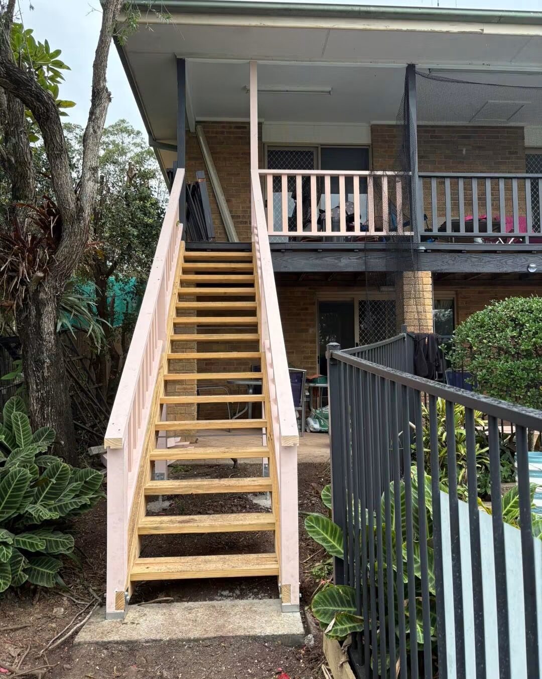 Timber staircase build by Lleyton Henry Carpentry